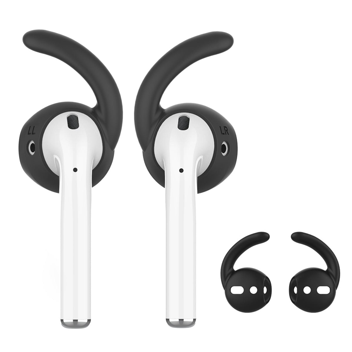 AHASTYLE PT60 1 Pair L Size Silicone Earphone Tips for Apple AirPods 1 2 Anti-lost Earbuds Cover Anti-slip Earhook Eartips AHASTYLE PT60 1 Pair L Size Silicone Earphone Tips for Apple AirPods 1 2 Anti-lost Earbuds Cover Anti-slip Earhook Eartips